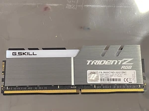 G.SKILL Trident Z RGB 16GB (SINGLE STICK) DDR4 3600MHz CL16 RAM Module - Picture 1 of 3