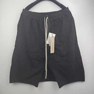 RICK OWENS DRKSHDW Hollywood $660 Black Cotton Pods Shorts New & Authentic - Image 1 of 4