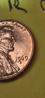 1969-S Lincoln Cent Double Die Obverse - Image 1 of 4