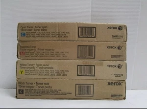 GENUINE XEROX TONER SET WC7830/7835 CYMK 006R01509 006R01510 006R01511 006R01512 - Photo 1/4