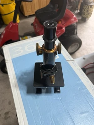 Vintage Spencer Microscope 10mm & 45mm Objectives Brass & Iron Lab Tool - Image 1 of 4