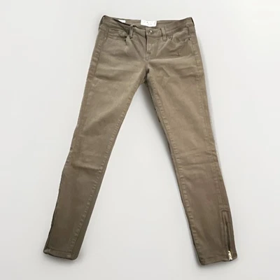 Lucky Brand Women's Charlie Super Skinny 2/26 Olive Stretch Pant - Image 1 of 4