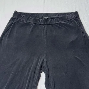 Eileen Fisher Damengröße 1X schwarz Stretch hohe Taille weites Bein Leggings Hose - Bild 1 von 6
