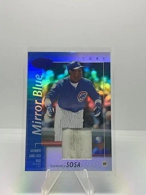 2002 Leaf Certified #148 - Sammy Sosa - Mirror Blue - # /75 - Cubs Color Match - Image 1 of 2