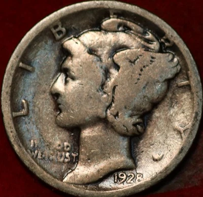 1928-D Denver Mint Silver Mercury Dime - Image 1 of 2