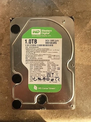 Western Digital, WD10EARS-22Y5B1 HDD 1 TB, 5034 Hours On - image 1 of 4