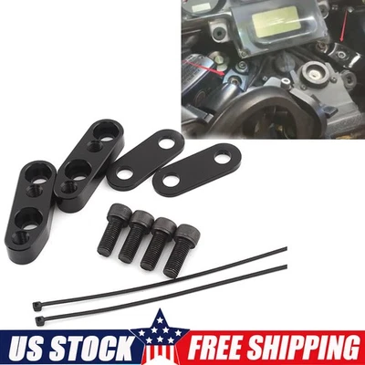 Adaptador elevador de manillar negro apto para Honda Goldwing 1800 GL1800 2001-2017 EE. UU. Foto 1 de 4