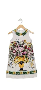 Dolce & Gabbana Girls' Floral Sleeveless Dress 7 - Picture 1 of 4