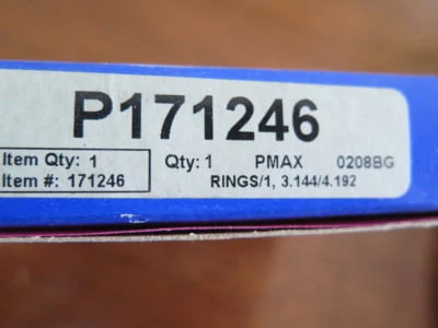 PowerMax Piston Rings P171246 NOS (3B2-1) (6D-3) - Image 1 of 2
