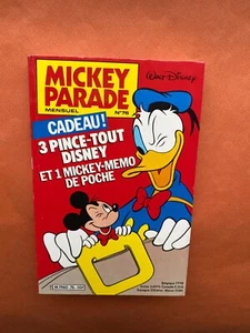 WALT DISNEY MICKEY PARADE 2ème série N° 76 AVRIL 1986 AVEC CADEAU  TRES BON ETAT - Picture 1 of 3