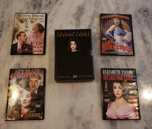 HOLLYWOOD'S LEADING LADIES 4 DVD BOX Elizabeth Taylor Bettie Davis Carle Lombard - Picture 1 of 19