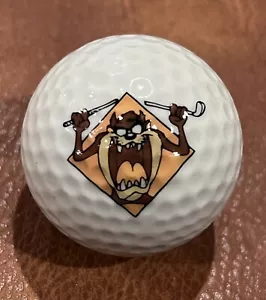 1994 Looney Tunes LOGO GOLF BALL Tasmanian Devil Taz Breaks Club de Golf Vintage - Picture 1 of 4