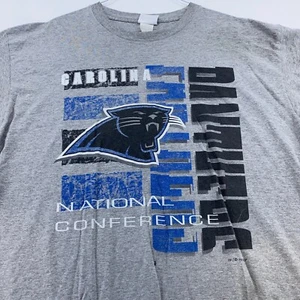 vintage 90s CAROLINA PANTHERS REEBOK T-Shirt 2XL football NFL soft - Picture 1 of 9