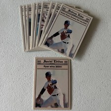 Rare 1990 Stadium News 10 Card Set W/ 1 Special Edition Nolan Ryan Card 1-10,000
