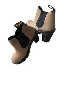 Dr. Martin Hurston Suede Heeled Chelsea Boots In Kaya Size 10 NEW WITHOUT BOX - Picture 1 of 10