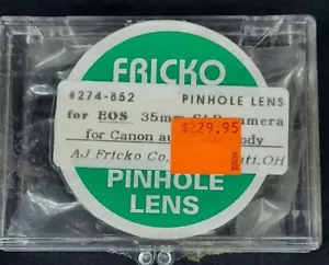 AJ fricko Pinhole lens for canon EOS 35MM SLR 274-852 - Picture 1 of 7