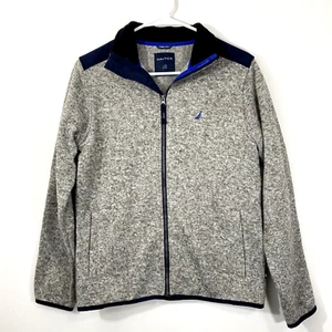 Nautica Full Zip Long Sleeve Sweater Boys Youth Size Large (14/16) - Picture 1 of 19