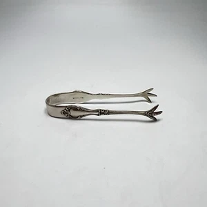 Pinzas para cubo de azúcar con garra de plata esterlina R Blackington Helena de 4 pulgadas - Imagen 1 de 10