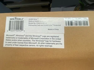 Seal Shield SSWKSV207 R4 Silver Seal Medical Grade Waterproof Keyboard w/ USB - Picture 1 of 2
