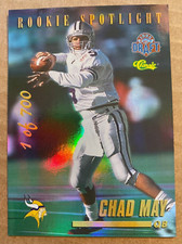 1995 Classic Draft Rookie Spotlight Holofoil CHAD MAY #RS11 KANSAS STATE /700