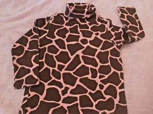 Gymboree Giraffe Club Love 4 gepunktet Vintage Rollkragen Shirt Top rosa braun - Bild 1 von 4
