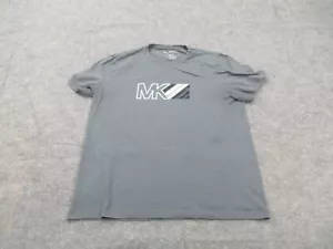 Michael Kors Shirt Mens Large Gray Crew Neck Short Sleeve Graphic Adult Tee - Picture 1 of 8