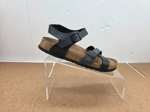 Birki's By birkenstock Womens EU 37 Lillie Black Plaid Ankle Strap Sandals - Picture 1 of 9