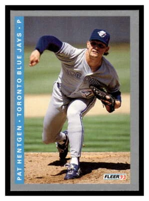 1993 Fleer  #694 Pat Hentgen - Toronto Blue Jays - Image 1 of 2