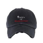 Queen Of Quarantine Vintage Baseball Cap Embroidered Cotton Distressed Dad Hat