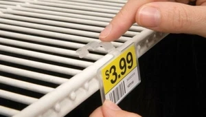 Double Wire Freezer Cooler & Fridge Shelf Label Holder - 50 Pack - Picture 1 of 3