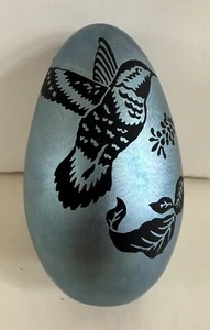 Signiertes Steven Correia geätztes Ei 3 1/2" 8 / 250 - Bild 1 von 4