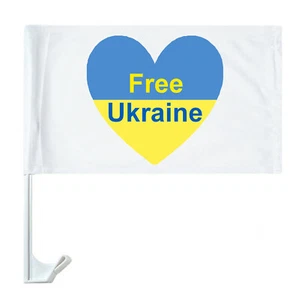 Autofahne Ukraine Autoflagge Free Ukraine Fahne Flagge - Bild 1 von 1