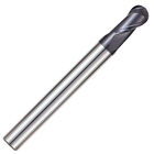 5mm 2FL Ball Carbide End Mill, 10mm LOC, 80mm OAL, Y-Coated