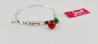 Christmas In July Say It Bangle Bracelet "BE MERRY" Silver Tone #13