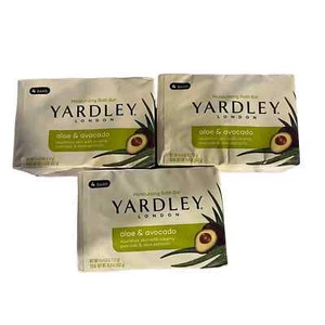 Yardley London Aloe & Avocado Natural Moisturizing Bath Bar 4 ct 4.25 oz 3 Pack - Bild 1 von 2