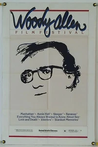 PÓSTER ORIGINAL DE UNA HOJA DEL FESTIVAL DE CINE WOODY ALLEN FF (1981) - Imagen 1 de 1