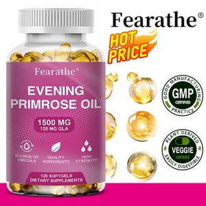 Nachtkerzenöl 1500 mg – Hautaufhellung – Frauengesundheit – 120 Tabletten - Bild 1 von 8