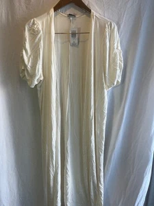 Torrid Open Front Duster Cardigan Plus Size 2X-18/20 Off White New with Tags!!!! - Picture 1 of 4