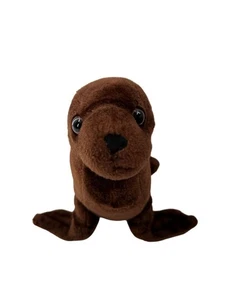 Wild Republic Seal Sea Lion Plush Toy Brown Soft Stuffed Animal Eco Cuddlekins - Picture 1 of 11