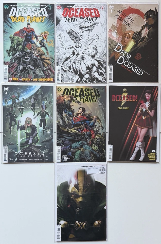 DCEASED: Dead Planet #1 2 3 4 5 6 7 Complete Lot Set NM Some Variants - Image 1 of 4