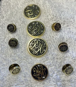 Vintage Weight Watchers 10 Pfund Verlust Auszeichnung Pins Set Lot Strass goldfarben EUC - Bild 1 von 10