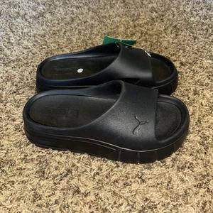 Women's Puma Mayze Stack Injex Puma Black 389454-04 Slide Sandal Size 6 New - Picture 1 of 6