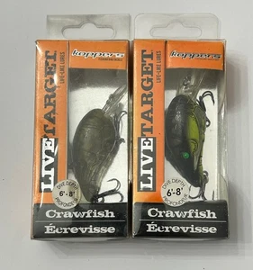 Koppers Live Target Crawfish 6’-8’ Dive Depth Fishing Lures NEW Lot 2 Different - Picture 1 of 6