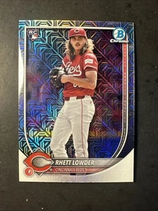 Tarjeta de novato Bowman Chrome MOJO REFRACTOR 2025 #6 Rhett Lowder Cincinnati Reds radiocontrol - Imagen 1 de 6
