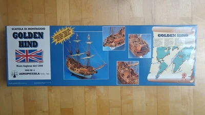  Aeropiccola  Golden Hind Bausatz 508 / SE-L, sehr großes Modell mit 85 cm, Holz - Bild 1 von 4