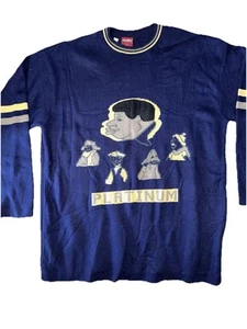 Vintage Fubu Platinum Fat Albert Big Face Sweater Size 3XL 90s Y2K Junkyard Gang - Picture 1 of 5