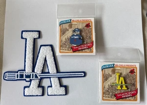BB-CRE.8 BBCRE8 LA Los Dodgers Set Lot 2 Lapel Pins Iron Sew On Patch Star Wars - Picture 1 of 8