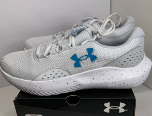 Under Armour Charged Surge Herren Laufschuhe Größe 10 grau blau weiß NEU - Bild 1 von 12