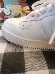 air force 1 white Size tag says 10 but is a 9.5 Very Clean 10 inch and 6inches - Picture 1 of 10