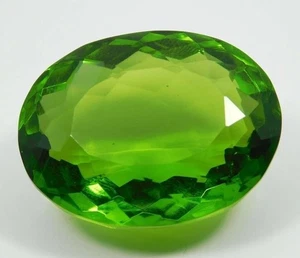 Top Quality 98.45 Ct Natural Green Peridot Oval Cut Loose Gemstone Certified - Picture 1 of 6